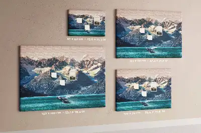 Printed Cork Memo Board Whale water