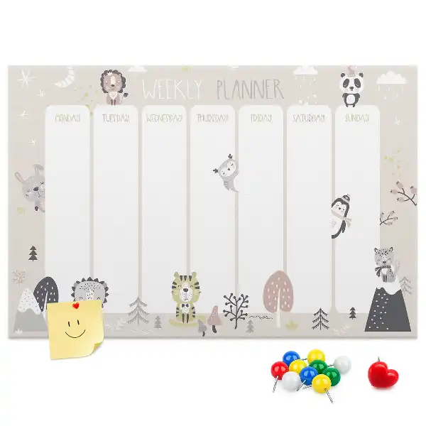Weekly Plan Cork Memo Board