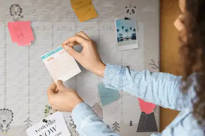 Weekly Plan Cork Memo Board