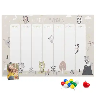 Weekly Plan Cork Memo Board