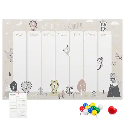 Weekly Plan Cork Memo Board