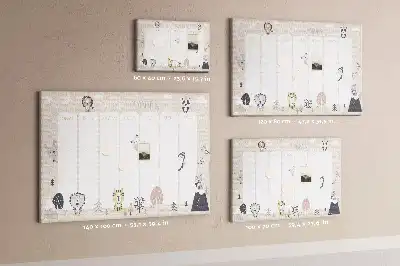 Weekly Plan Cork Memo Board
