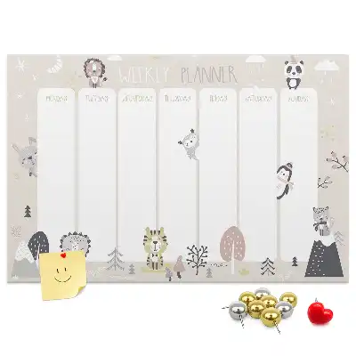 Weekly Plan Cork Memo Board