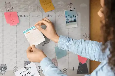 Printed Animal Planner Cork Board