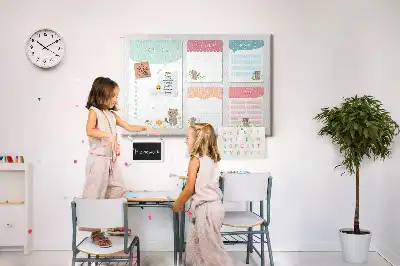 Printed Cork Memo Board Wishlist