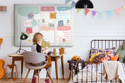 Printed Cork Memo Board Wishlist
