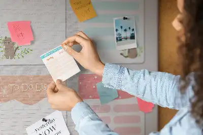 Printed Cork Memo Board Wishlist