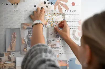 Printed Cork Board Full week planner