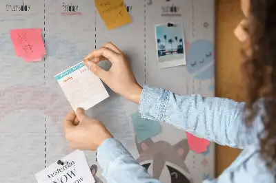 Weekly Planner Cork Memo Board for Kids