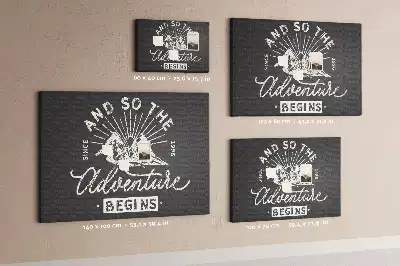 Printed Cork Memo Board Adventure quote
