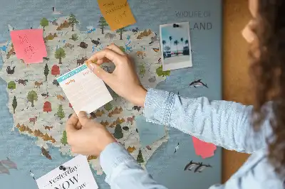 Printed Poland Animal Map Cork Board