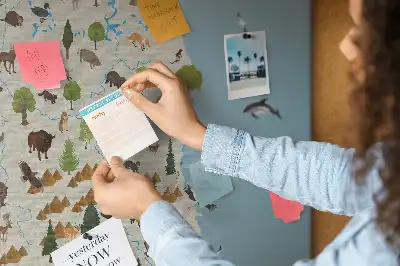 Printed Cork Board Poland Animal Map