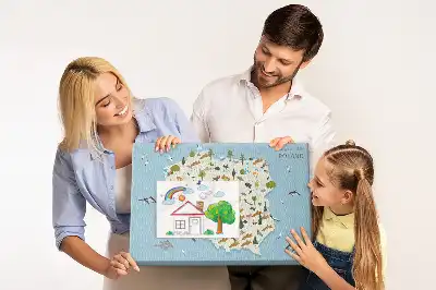 Printed Cork Board Poland Animal Map