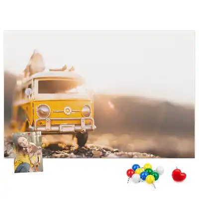 Printed Cork Memo Board Car vacation