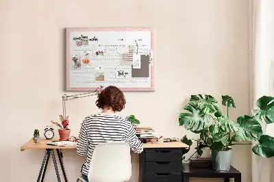 Cork Memo Board and Habit Tracker