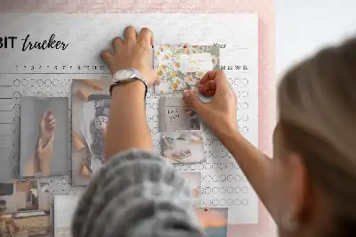 Cork Memo Board and Habit Tracker