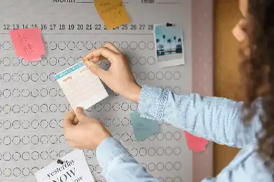 Cork Memo Board and Habit Tracker