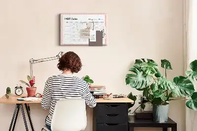 Cork Memo Board and Habit Tracker