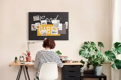 Motivational Quote Printed Cork Board