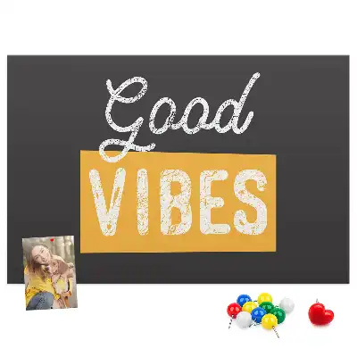 Motivational Quote Printed Cork Board