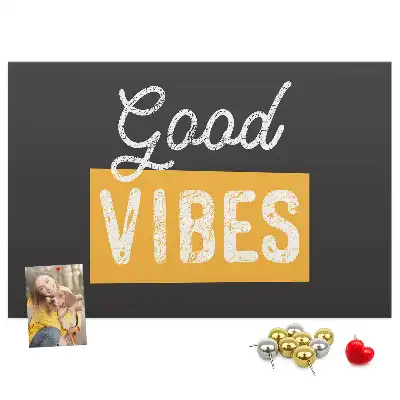 Motivational Quote Printed Cork Board