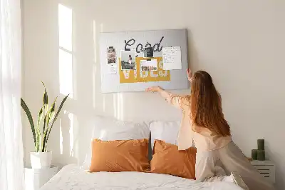 Printed Cork Memo Board Inspirational sentence