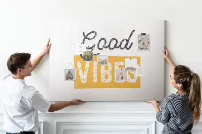 Printed Cork Memo Board Inspirational sentence
