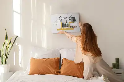 Printed Cork Memo Board Inspirational sentence