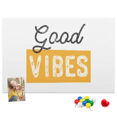 Printed Cork Memo Board Inspirational sentence