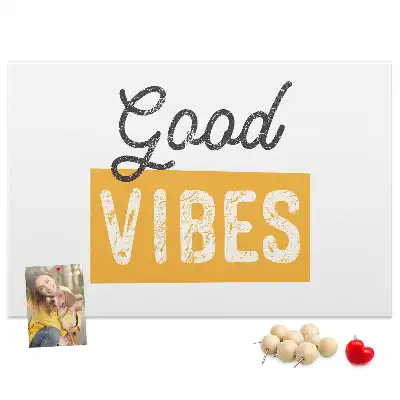 Printed Cork Memo Board Inspirational sentence