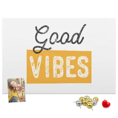 Printed Cork Memo Board Inspirational sentence