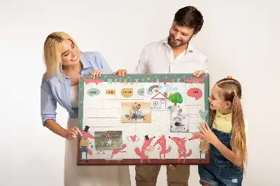 Printed Cork Weekly Planner Board for Kids