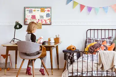 Printed Cork Weekly Planner Board for Kids
