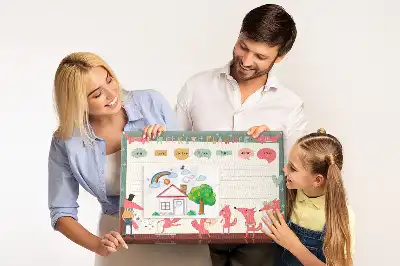 Printed Cork Weekly Planner Board for Kids