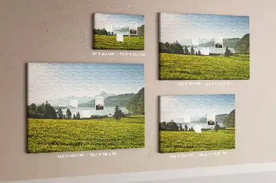 Mountains Field Printed Cork Memo Board