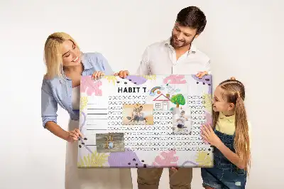 Printed Cork Board Habit tracker