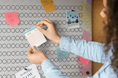 Printed Cork Board Habit tracker
