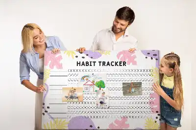 Printed Cork Board Habit tracker