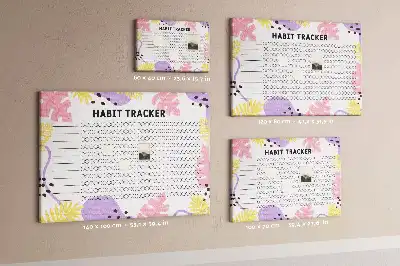 Printed Cork Board Habit tracker