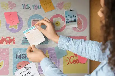 Cork memo board School planner