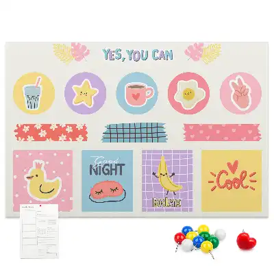 Cork memo board School planner