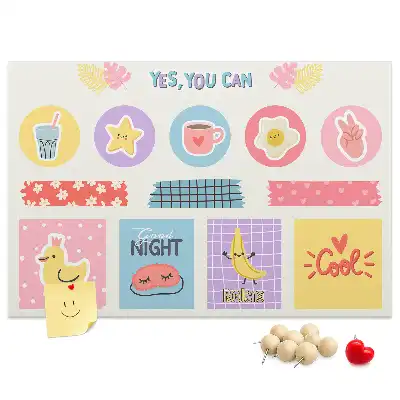 Cork memo board School planner