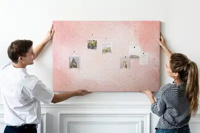 Pink Marble Cork Memo Board
