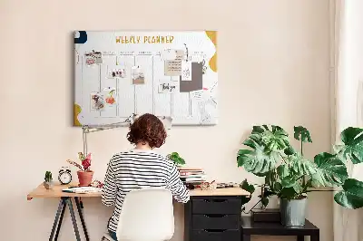 Printed Cork Board Weekly planner