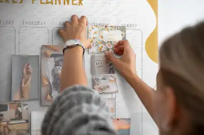 Printed Cork Board Weekly planner