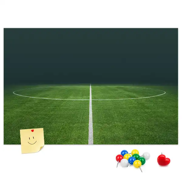 Football Pitch Printed Cork Memo Board