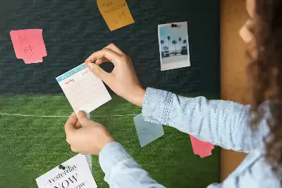 Football Pitch Printed Cork Memo Board