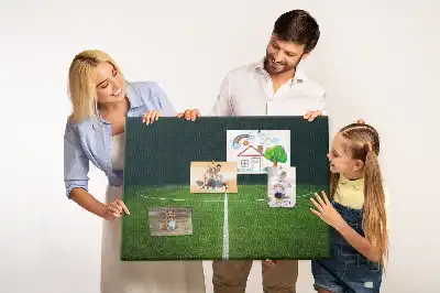 Printed Cork Memo Board Football pitch