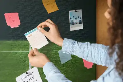 Football Pitch Printed Cork Memo Board