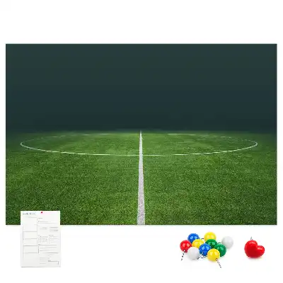 Printed Cork Memo Board Football pitch